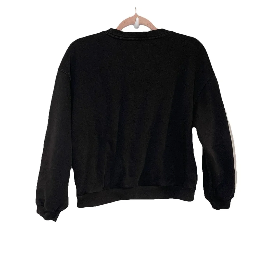 Gap Disney Minnie Mouse Black Graphic Crew Girls Fleece Sweatshirt XXL‎ 14-16